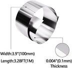 304 Stainless Steel Foil Roll, 0.1mm x 100mm x 1M, Metal Strip Sheet for Industry Machinery Electronic Equipment Hardware, Silver