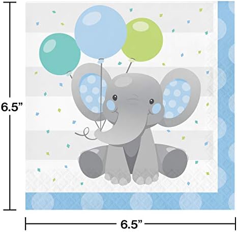 Enchanting Elephants Boy Napkins, 16 ct