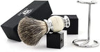 Haryali London Shaving Brush - Super Badger Shaving Brush - Elegant and Unique Design - Badger Hair Shaving Brush - with Elegant White Color - A Perfect Match to Your Shaving Kit