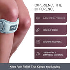 PUSH med Patella Brace for Knee Pain. Precise, Comfortable Pressure on Patella Tendon. Relief for Patella Pain, Jumper's Knee, and Osgood Schaltter's Disease