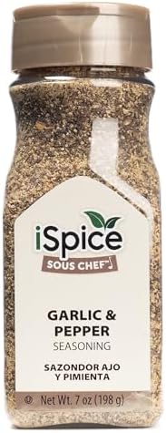iSpice Garlic Pepper Spices and Seasonings for Cooking, 100% Natural World Flavour Premium Spices(198G - Pack of 1).