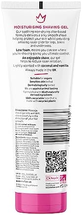 Queen of Ooh la la! Sensitive Moisturising Coconut and Vanilla Shaving Gel For Women 150ml