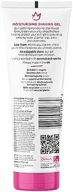 Queen of Ooh la la! Sensitive Moisturising Coconut & Vanilla Shaving Gel For Women TWIN PACK 5.07 fl oz