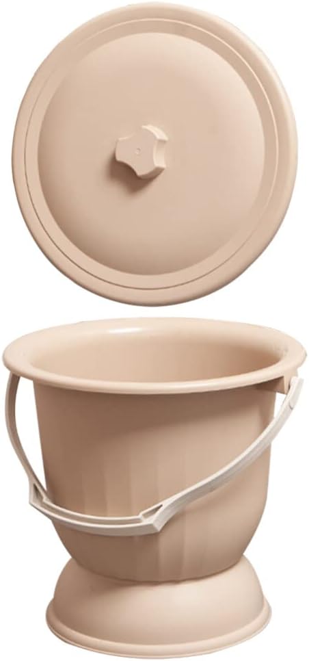 Chamber Pot Bedpan Urine Pots Potty Pee Bucket Urinal Bottle with Lid Portable Spittoon for Kids Adults Elder Home Camping Car Travel S