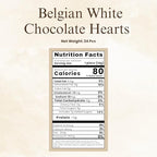 ANDY ANAND CHOCOLATIER Belgian White Chocolate Hearts must for Chocolate lovers - For An Amazing Experience Gift Boxed Silky Smooth 60% Cacao (25 Pcs)