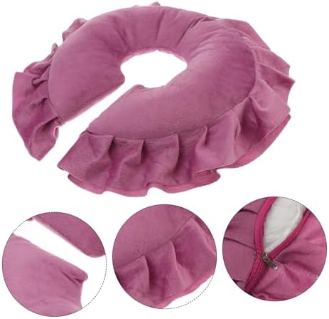 Angoily Face Massage Pillow for Spa Cotton Cushion for Beauty Salon Rose Red Ergonomic Design for Comfort Breathable for Relaxation