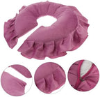 Angoily Face Massage Pillow for Spa Cotton Cushion for Beauty Salon Rose Red Ergonomic Design for Comfort Breathable for Relaxation