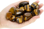 Tiger's Eye Crystal Stone, Polished Stones & Rocks, Natural Healing Crystals for Chakra Balancing, Meditation, Spiritual Decor, Tumbled Stones for Energy, Reiki, Gifts (0.5LB)