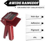 Tube Extrusion Tool - Efficient RTV and Silicone Dispenser That maximizes The use of All Material in The Tube and Prevents Material Waste(Red)