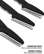 MoHern Dermaplaning Tool for Face, 30 Pcs Dermaplane Razor for Face, Multipurpose Face Razors for Women and Men, Black