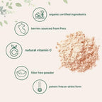 Organic Camu Camu Powder, 12 oz | High Natural Vitamin C Level | Fresh Freeze-Dried Berries Source | No GMOs, Vegan Friendly