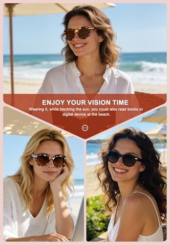 SKYWAY 2 Pack Reading Sunglasses for Women Oversized Sun Readers UV400 Protection Outdoor Reading Glasses