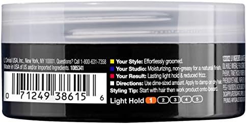 L'Oreal Paris Hair Care Studio Line Beard and Hair Cream, 1.7 Ounce