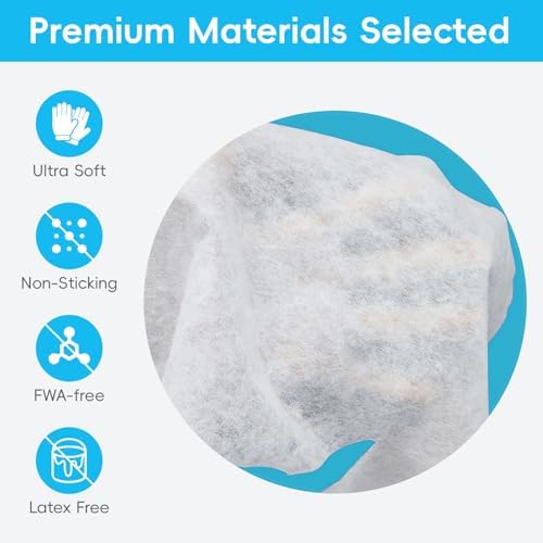 100PCS Disposable Face Cradle Covers Soft & Heavy Microfiber Massage Chair Cover Ultra Soft Non-Sticking Massage Headrest Covers for Massage Tables & Massage Chairs Latex-Free