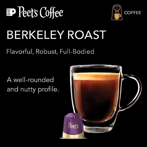 L'OR Barista Coffee Pods, 50 Count Peet's Berkeley, Single-Serve Aluminum Capsules Compatible with the L'OR BARISTA System& *Nespresso Original Machines, 50 Count (Pack of 5)