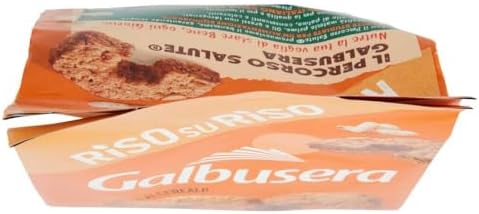 Galbusera Riso su Riso Biscuit with Cereal, Rice and Fruit - 6 x 40 - Total 240gr