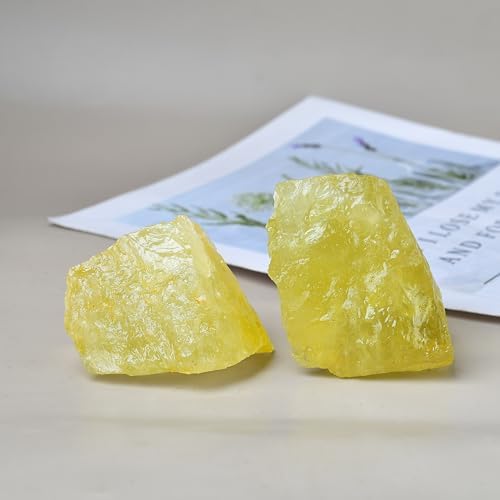 1pcs Natural Citrine Raw Stones 0.22-0.33lb Healing Crystal Rough Gemstone Reiki Repair Rock Balance Chakra Meditation Fountain Fish Tank DIY Garden Decoration