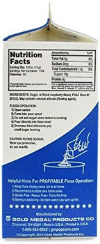 Snappy Gold Medal Birthday Cake Candy Floss Sugar, 52 Oz - 1/2 Gallon, Package May Vary