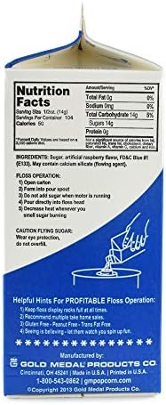 Snappy Gold Medal Birthday Cake Candy Floss Sugar, 52 Oz - 1/2 Gallon, Package May Vary