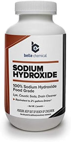 Sodium Hydroxide - Pure - Food Grade (Caustic Soda, Lye) (2 Pound Jar)