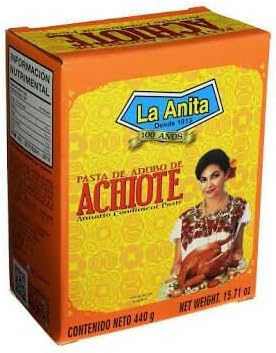 Anita Achiote Annatto Paste 15.7 oz (440 grams) Great for Chocinita Pibil or Pastor