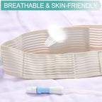 Breathable Peritoneal Dialysis Belt Stretch G/Peg Feeding Tube Holder PD Catheter Covers Bag Drainage Abdominal Fixation Medical Nursing Supplies, Large(35-49 Inch)