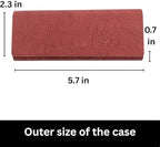 Clip on Case for Glasses, Clip on Sunglasses Case, Slim Flat Hard Shell Case for Clip-on for Men Women Unisex