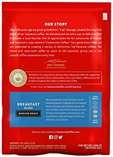 Community Coffee Ground Coffee Packets, Breakfast Blend Medium Roast, Pre-Measured 2.5 Ounce Individual Coffee Packets, Box of 40