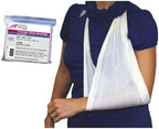 School Health Triangle Bandage Arm Sling – 36″ × 36″ × 51″ Latex-Free,Individually Wrapped Sling with Safety Pins – Support for Shoulder & Arm Immobilization in First Aid, EMS & School Health Kits