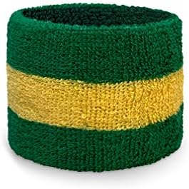 Country Flag/LGBTQ+ St Patrick Sweat Wristbands, 2.5"/4" Tall Size, 2 Pieces