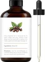Handcraft Blends Clove Essential Oil – Huge 4 Fl Oz – 100% Pure and Natural – Premium Grade Essential Oil for Diffuser and Aromatherapy, Skin, Massage, Candle and Soap Making Fragrance