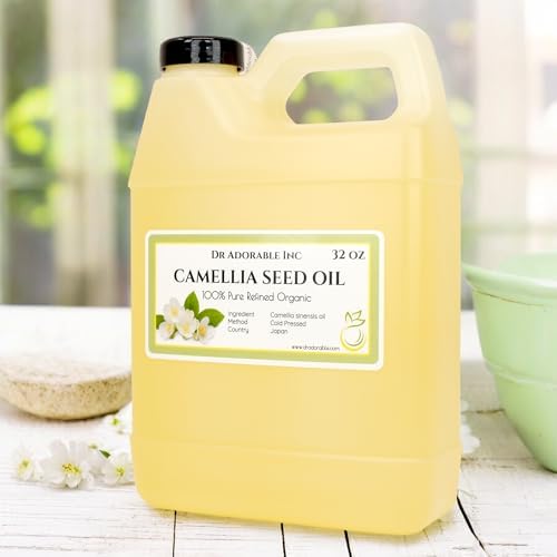 Dr Adorable - 32 oz - Camellia Seed Oil - 100% Pure Natural Organic Cold Pressed