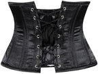 Daisy corsets Women's Daisy Corsets Womens Satin Mini Cincher Underbust Corset Waist Cincher Busk Closure