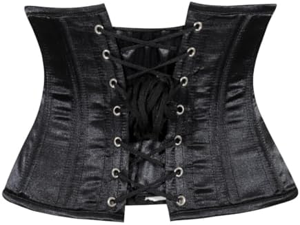 Daisy corsets Women's Daisy Corsets Womens Satin Mini Cincher Underbust Corset Waist Cincher Busk Closure