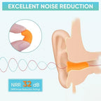 TICONN 200 Pairs Foam Ear Plugs, Individually Wrapped 32dB NRR Noise Reduction Earplugs for Sleeping Hearing Protection Travel Study Concentration Construction Site (200 Pairs)