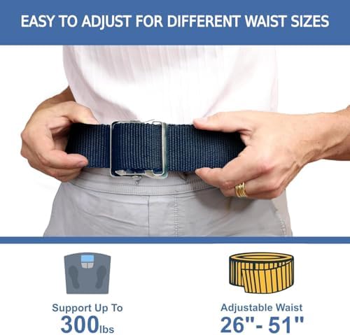 Gait Belts for Seniors with 7 Handles- Transfer Gate Belts Medical for Elderly and Disabled - Easy to Use Quick Release Gait Belt with Handles for Seniors Physical Therapy -Elderly Assistance Products