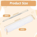 2 Pack Steel Ear Pick Ear Spoon Earwax Remover Spoon Ear Cleaner Ear Scraper Scratcher Stainless Steel Ear Cleaning Tool with Storage Box