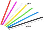 Tangyinrd 700pcs 4" Metallic Twist Ties, 7 Colors for Bakery, Candy Bags, Coffee Bags, Goodie Bags