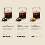 Nespresso Capsules Vertuo, Double Espresso Variety Pack, 30-Count Coffee Pods (Pack of 1), Brews 2.7oz