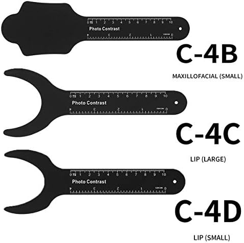 6 Pcs Dental Photography Contraster, 6 Size Black Background Board Intraoral Photographic, Palatal Photo Contrast Kit