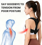 Posture Corrector for Men and Women, Adjustable Back Brace Straightener, Breathable Shoulder, Neck, Clavicle & Mid-Back Support, Relieve Slouching, Hunching, and Back Pain,One Size