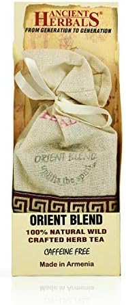 Ancient Herbals Orient Blend – 100% Natural Wild Crafted Loose Leaf Herbal Tea in a Cotton Bag | Premium – Wellness – Artisan – 50 g