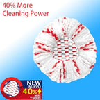 2 Pack Mop Heads Replacements - 40% More Cleaning Power, Spin Mop Heads Replacements for O Cedar Easy Wring 1-Tank System, Deep Cleaning, Microfiber and Machine Washable