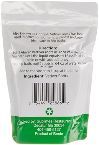 KOPABANA African Vetiver | Gongoli | Thiep | Khamare | Rene | Gongolili | Sepa roots 5 count