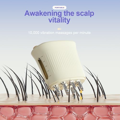 2025 Applicator Oil Comb,2 in 1 Electric Massage Brush and Hair Oiling Applicator Root, Electric Scalp Massage Comb,Scalp Oil Dispenser,Advanced Scalp Care Brush for Hair Oiling（10ML）