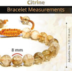 Bracelet – Healing Crystal Bracelet for Women, Men – Chic Gemstone Bracelet for Men and Women – 8mm Round Bead Bracelets for Spiritual Healing, Protection, Positive Energy