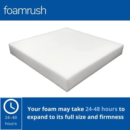 FoamRush 5" H x 26" W x 32" L Upholstery Foam High Density Firm Soft Support (Chair Cushion Square Foam for Dining Chairs, Wheelchair Seat Cushion Replacement)