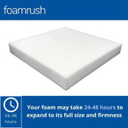 FoamRush 5" H x 26" W x 32" L Upholstery Foam High Density Firm Soft Support (Chair Cushion Square Foam for Dining Chairs, Wheelchair Seat Cushion Replacement)