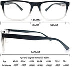 Blue Light Blocking Reading Glasses Men Large Oversized Square Readers Wide fit Cheaters for Men W/Big Head/Large Face