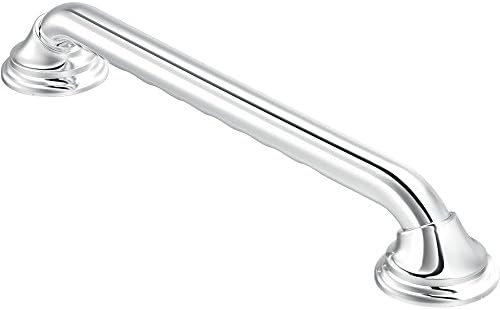 Moen R8736D3GCH Ultima Bathroom Safety 36-Inch Designer Bathroom Grab Bar with Curl Grip, Chrome